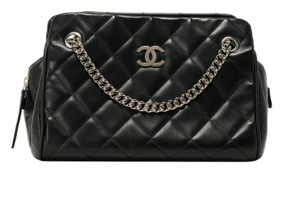 Quilted Tote, &pound;2,600, Handbags, Black, Leather, Front view